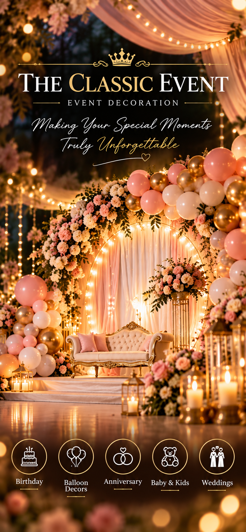 The Classic Event Decoration